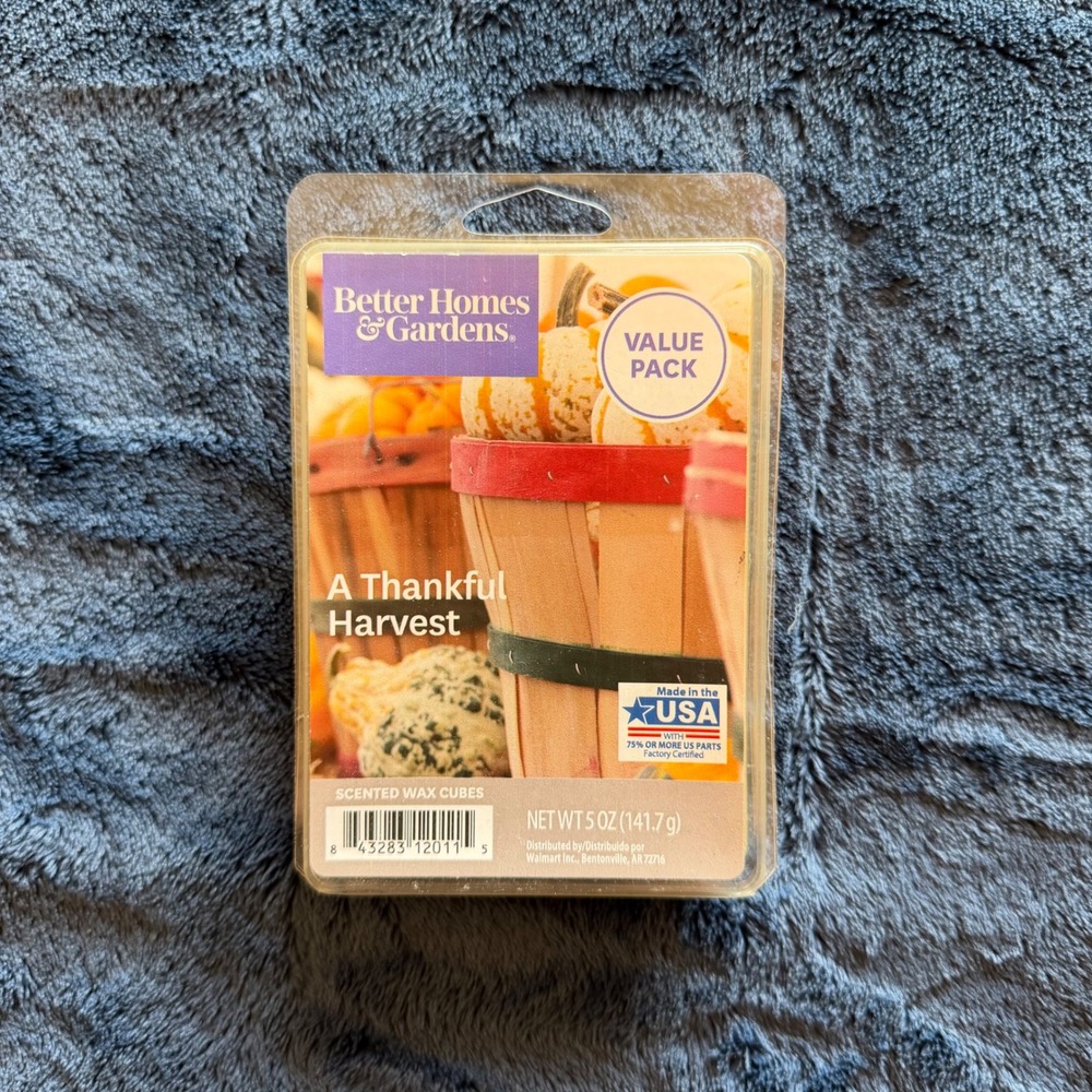 Better Homes & Gardens A Thankful Harvest Orange Wax Cubes 5 oz Value Pack B1760